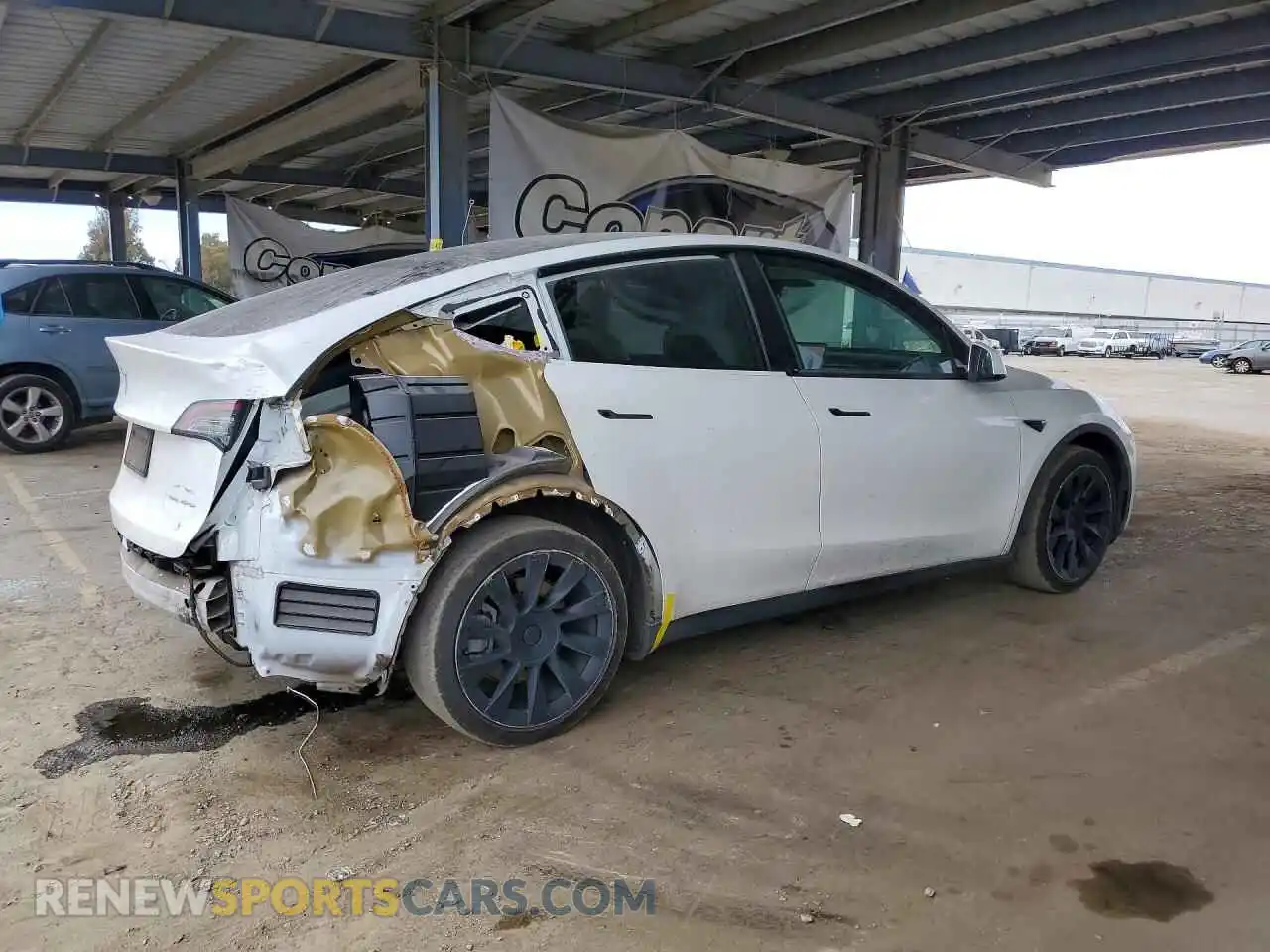 3 Photograph of a damaged car 7SAYGDEE5NF357079 TESLA MODEL Y 2022
