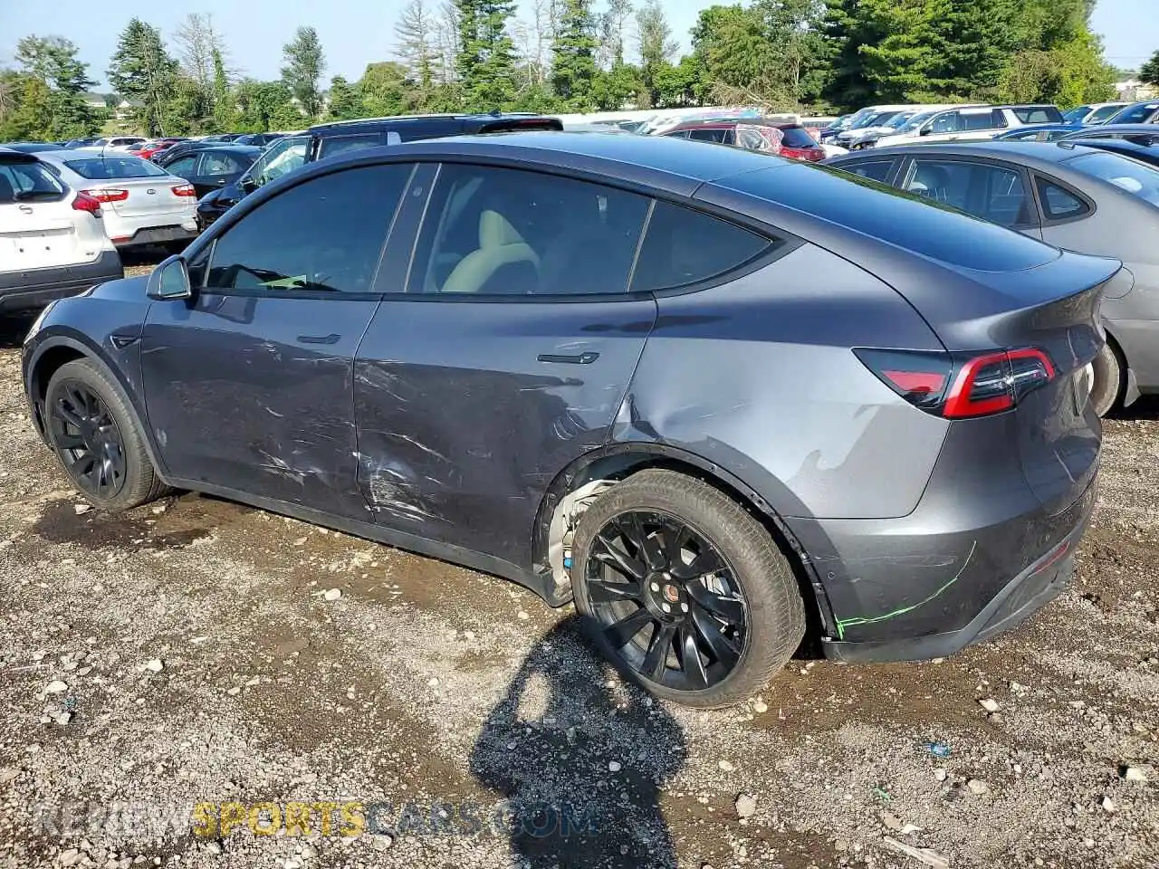2 Photograph of a damaged car 7SAYGDEE5NF358684 TESLA MODEL Y 2022