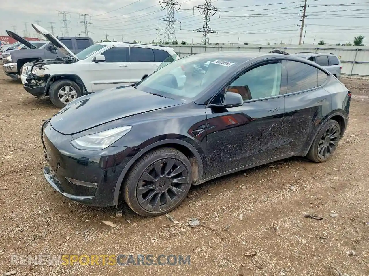 1 Photograph of a damaged car 7SAYGDEE5NF387201 TESLA MODEL Y 2022