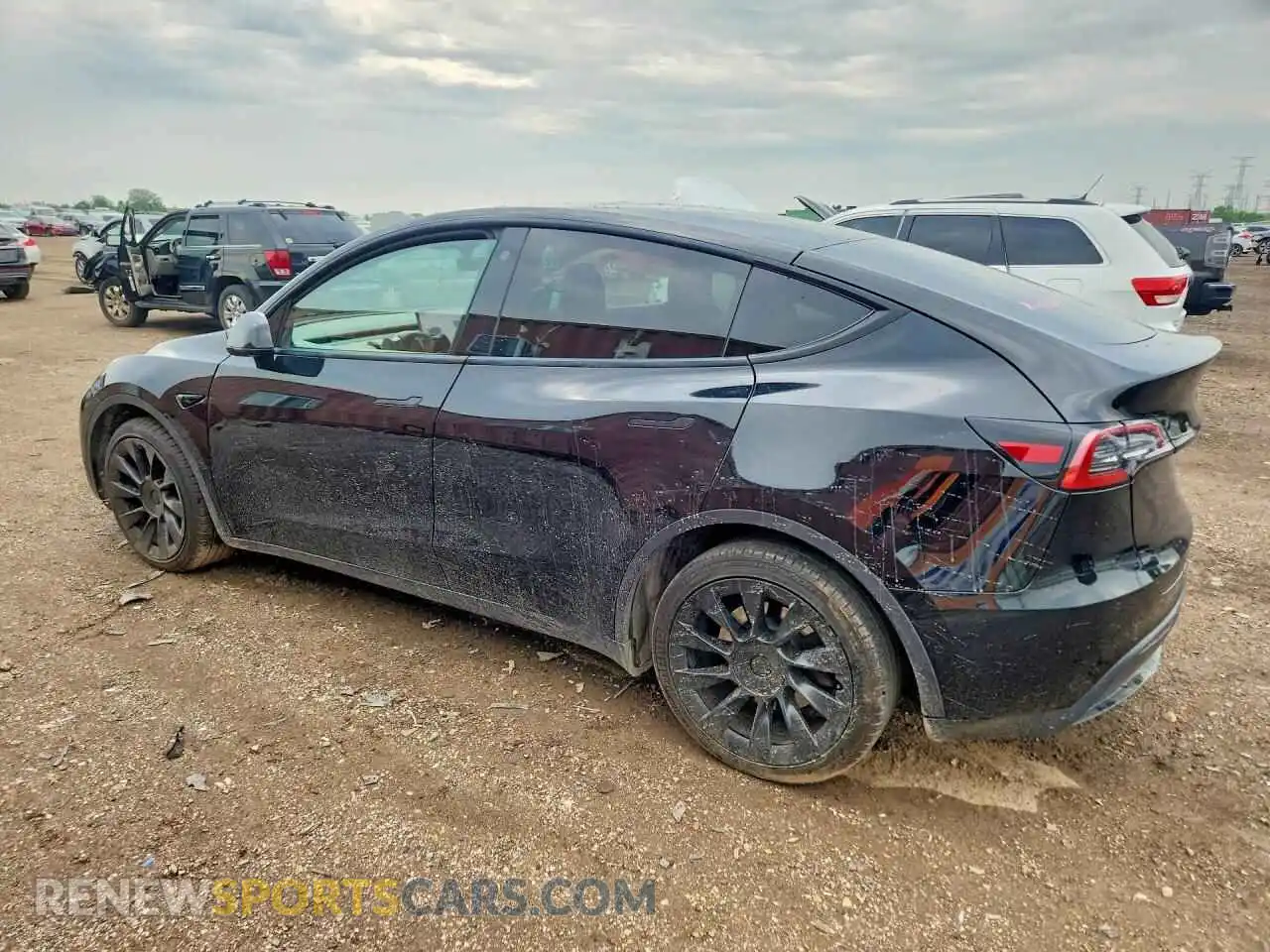 2 Photograph of a damaged car 7SAYGDEE5NF387201 TESLA MODEL Y 2022