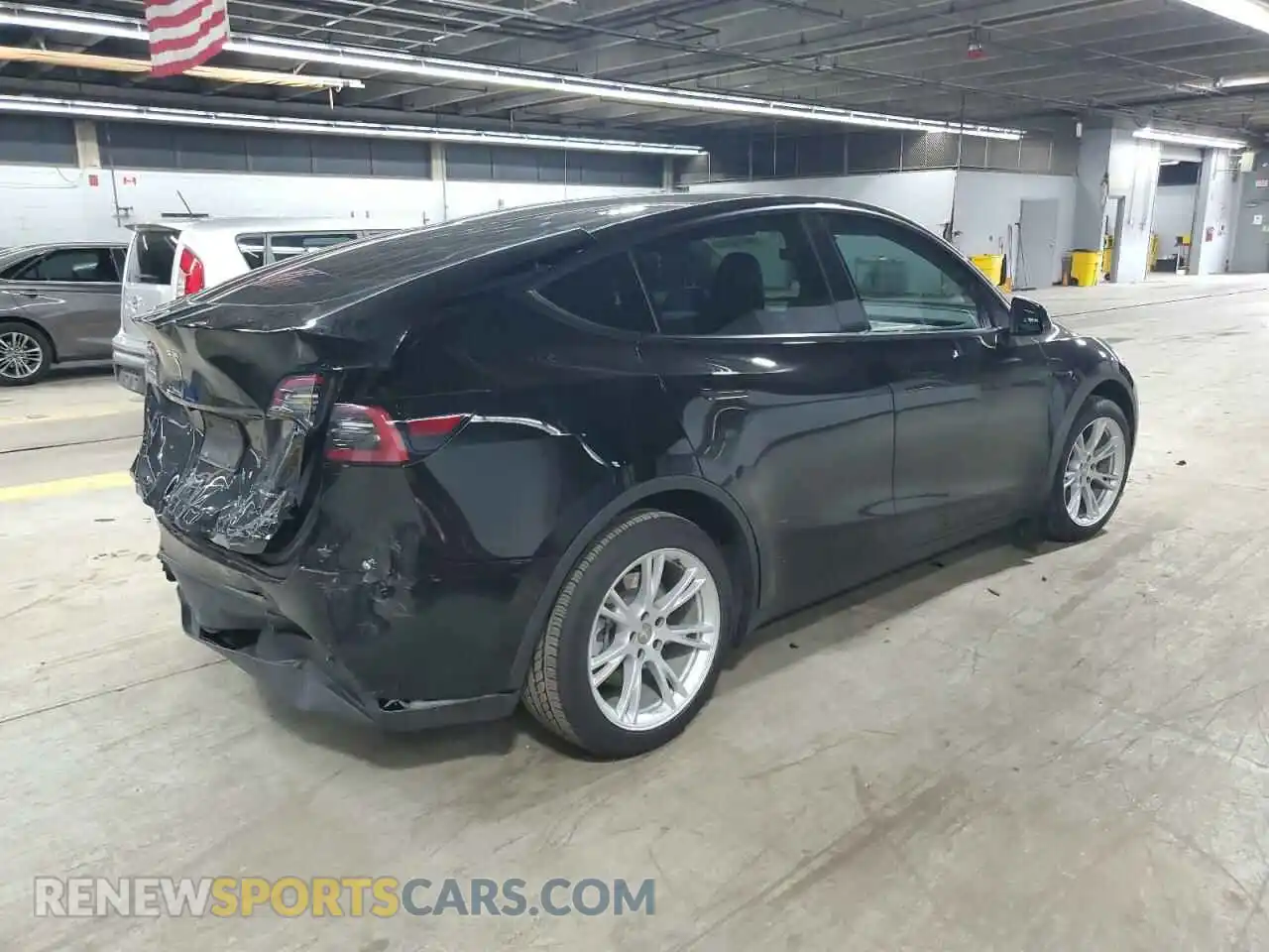 3 Фотография поврежденного автомобиля 7SAYGDEE5NF393614 TESLA MODEL Y 2022
