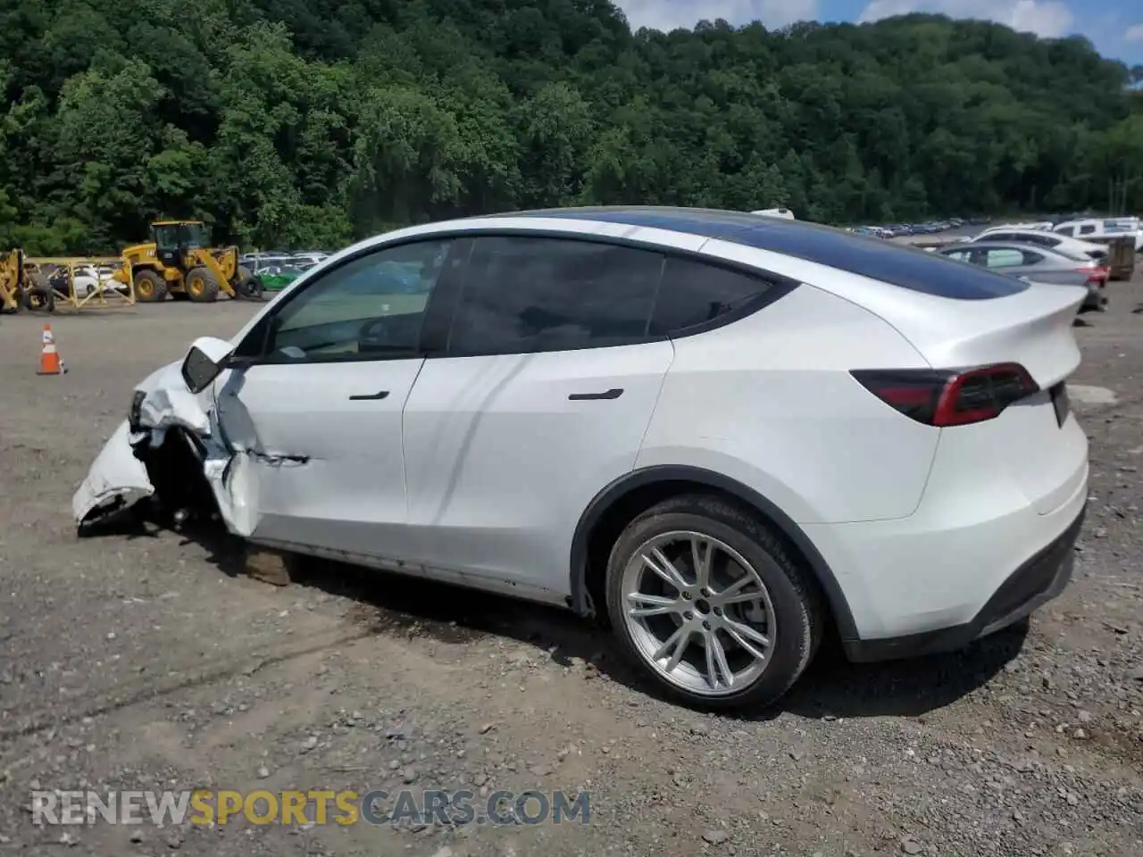 2 fotografías del automóvil dañado 7SAYGDEE5NF435411 TESLA MODEL Y 2022