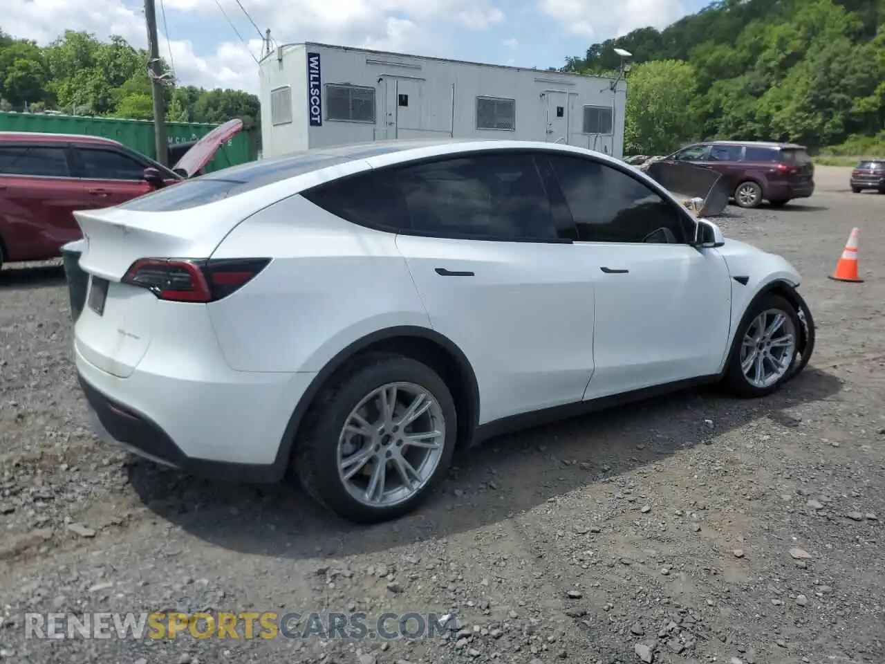 3 fotografías del automóvil dañado 7SAYGDEE5NF435411 TESLA MODEL Y 2022