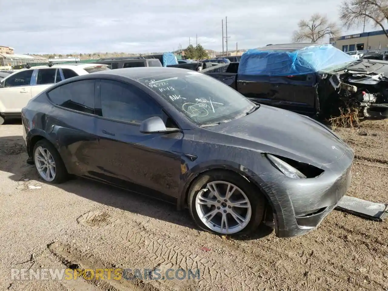 1 Photograph of a damaged car 7SAYGDEE5NF443654 TESLA MODEL Y 2022