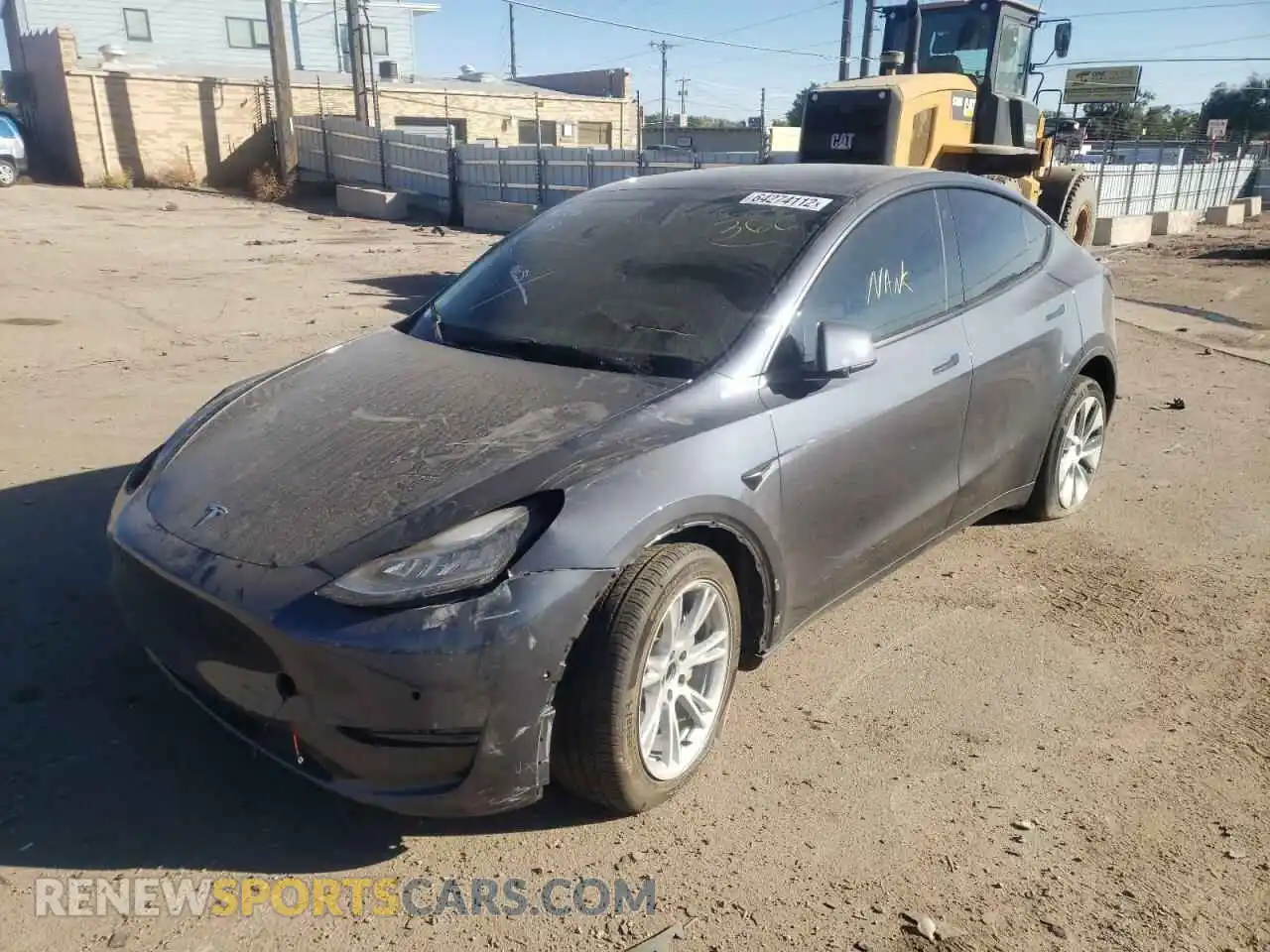 2 Photograph of a damaged car 7SAYGDEE5NF443654 TESLA MODEL Y 2022