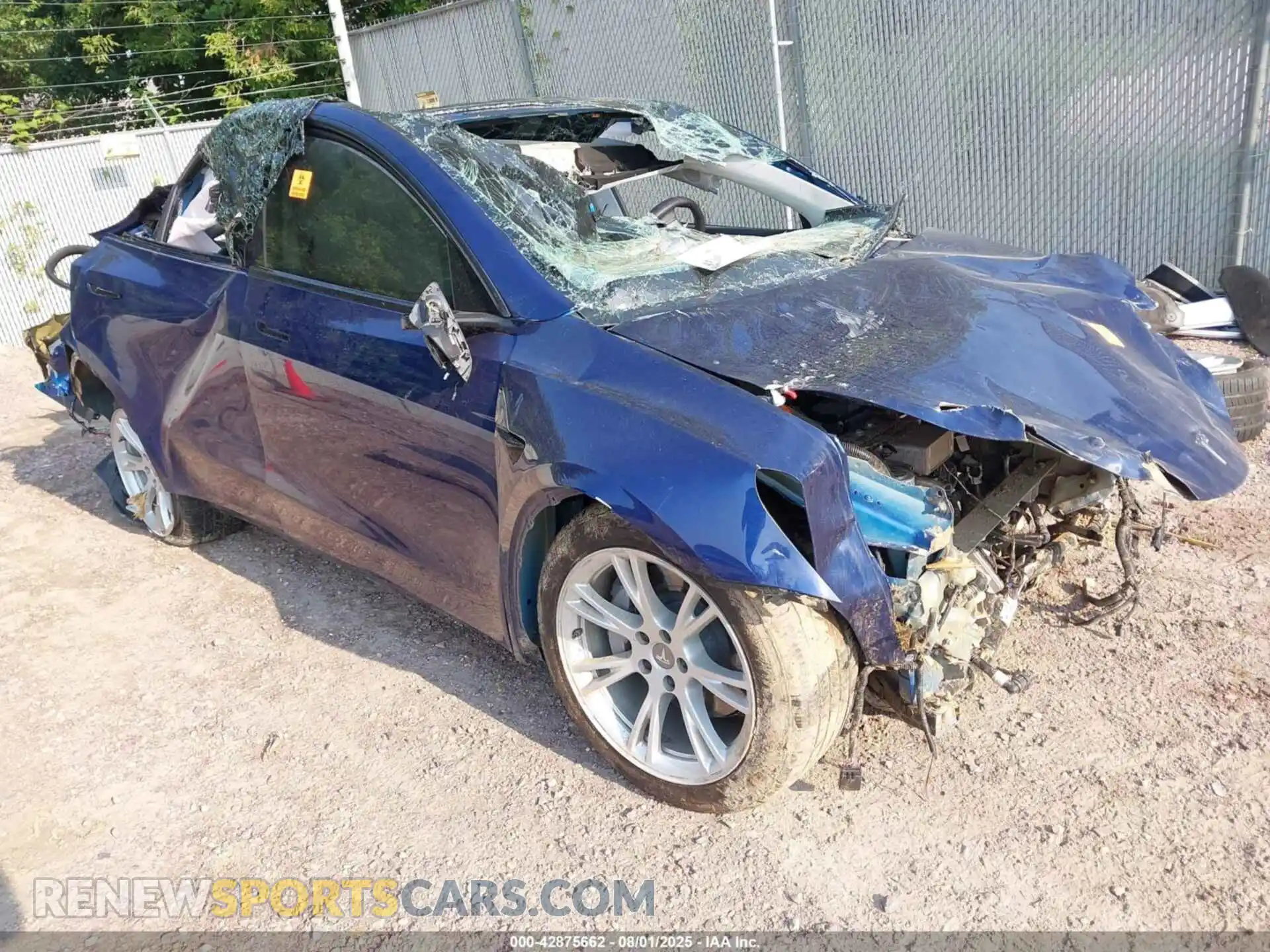1 Photograph of a damaged car 7SAYGDEE5NF448451 TESLA MODEL Y 2022