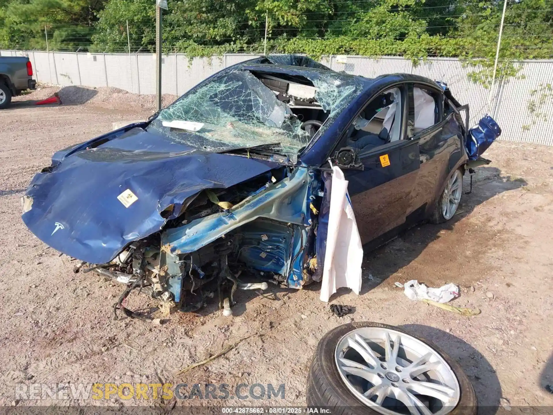 2 Photograph of a damaged car 7SAYGDEE5NF448451 TESLA MODEL Y 2022