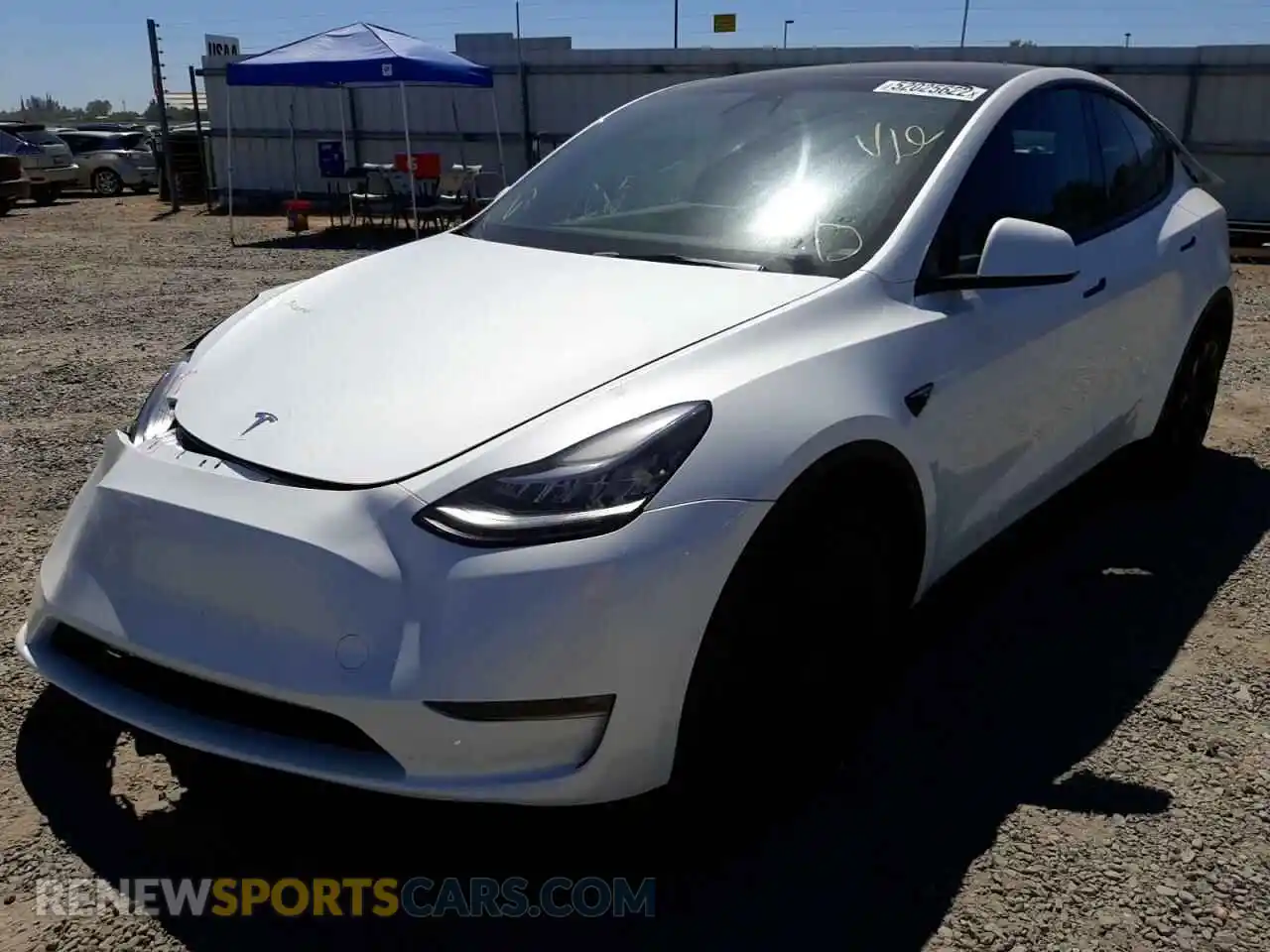 2 Photograph of a damaged car 7SAYGDEE5NF493552 TESLA MODEL Y 2022