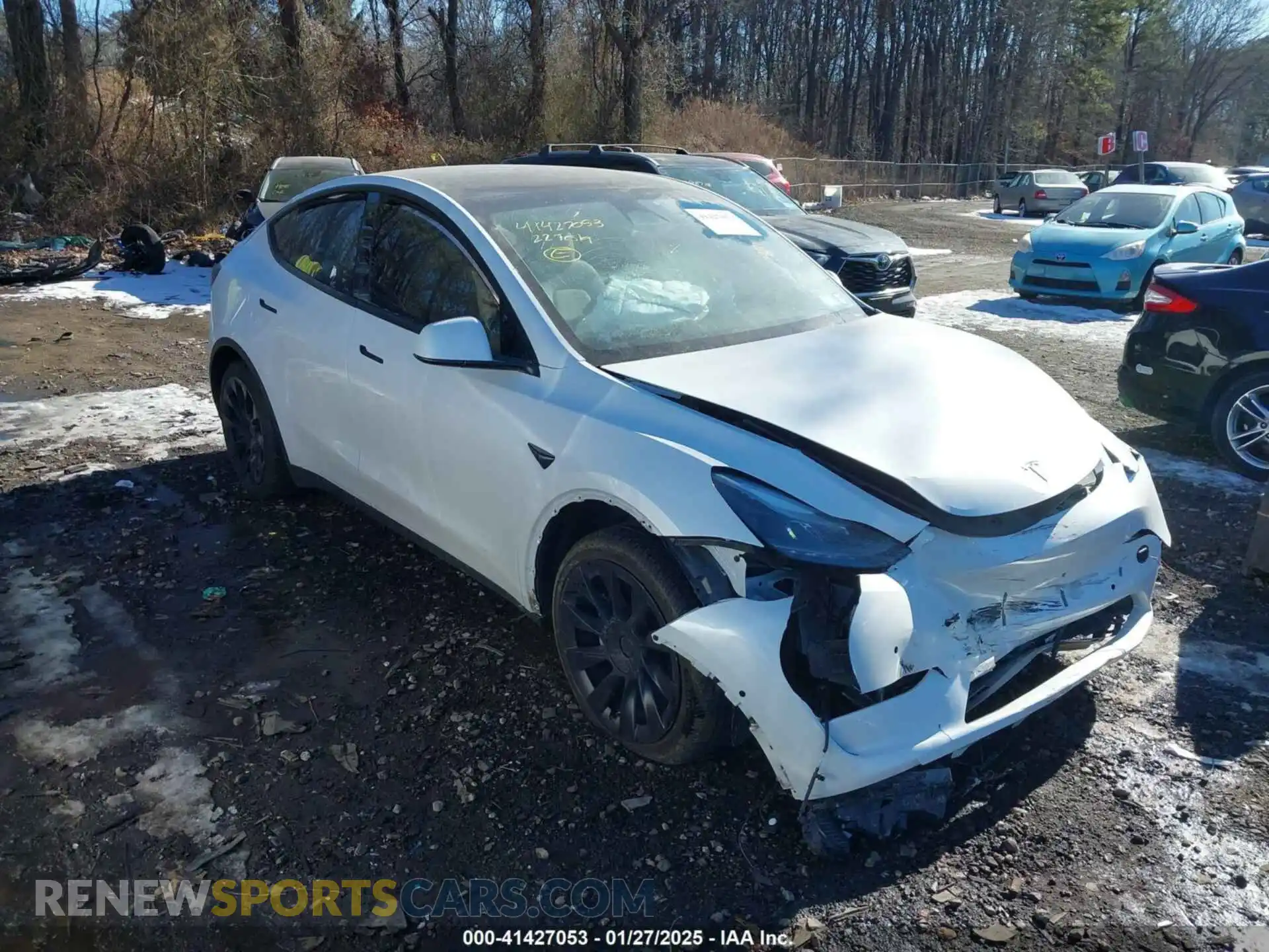 1 Photograph of a damaged car 7SAYGDEE5NF562725 TESLA MODEL Y 2022