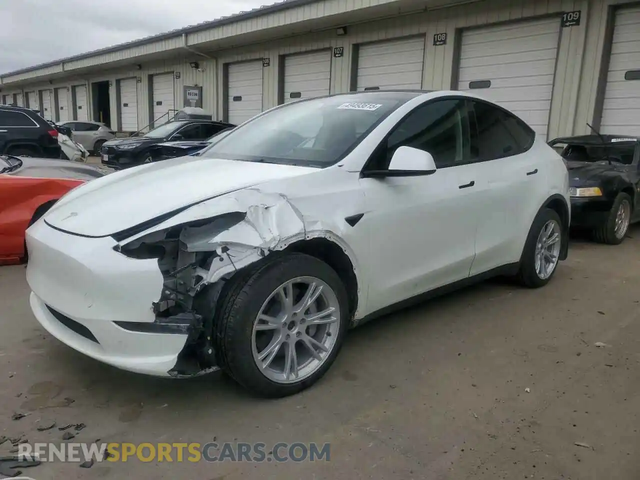 1 Photograph of a damaged car 7SAYGDEE5NF571179 TESLA MODEL Y 2022