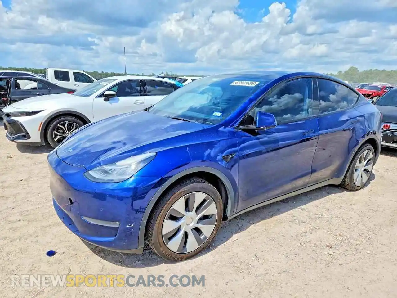 1 Photograph of a damaged car 7SAYGDEE6NA002497 TESLA MODEL Y 2022