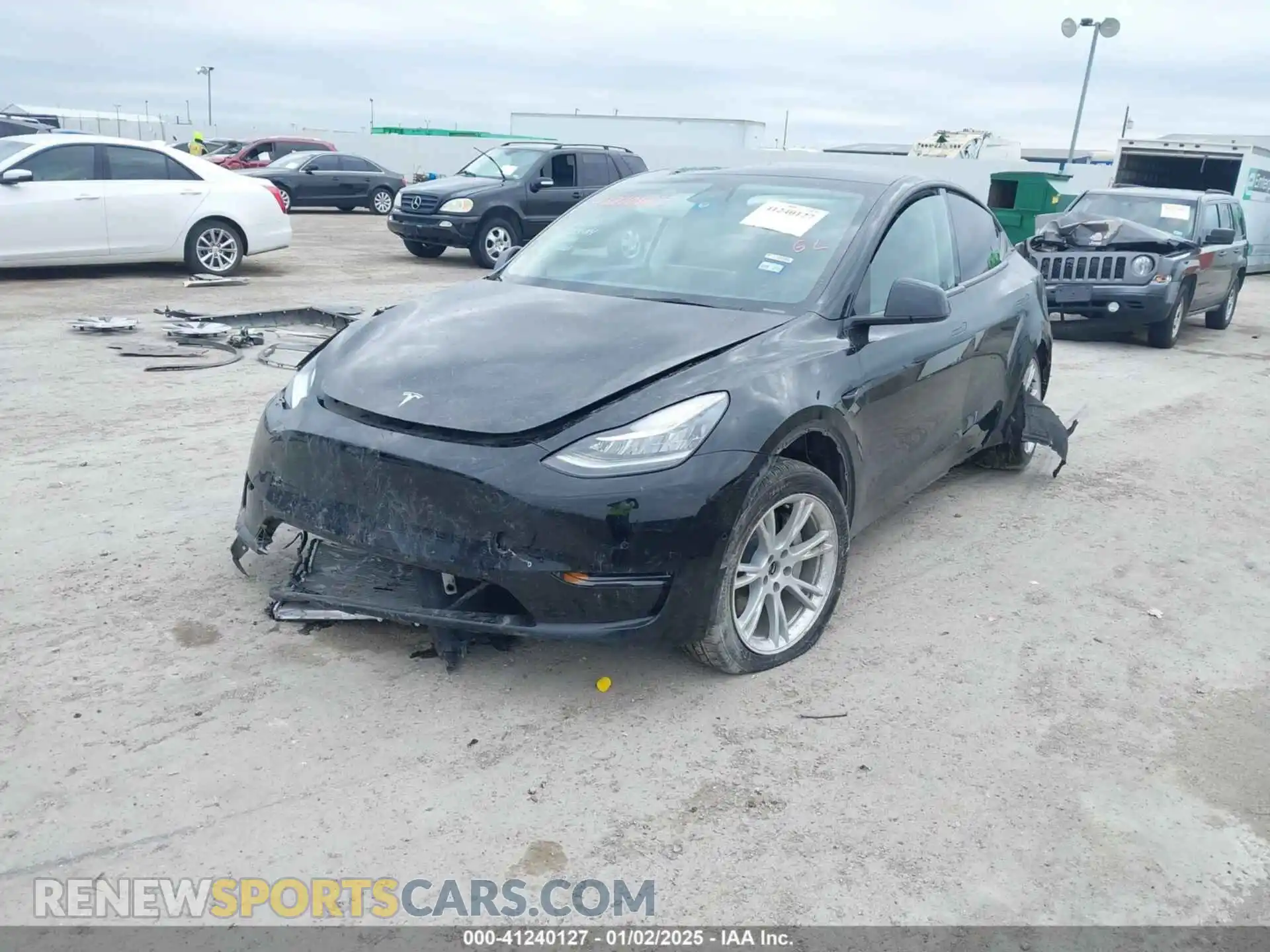 2 Photograph of a damaged car 7SAYGDEE6NA004556 TESLA MODEL Y 2022