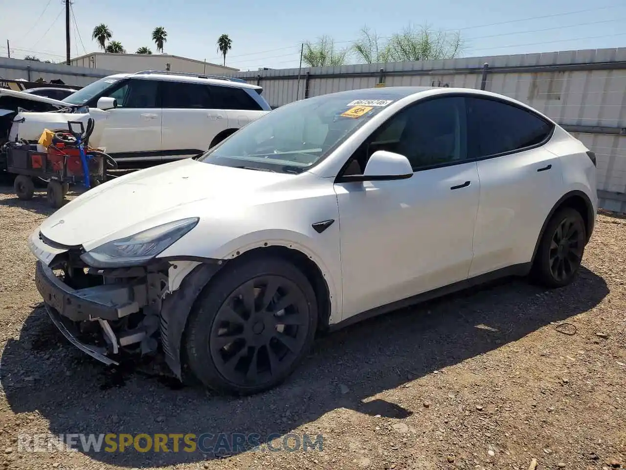 1 Photograph of a damaged car 7SAYGDEE6NA010454 TESLA MODEL Y 2022