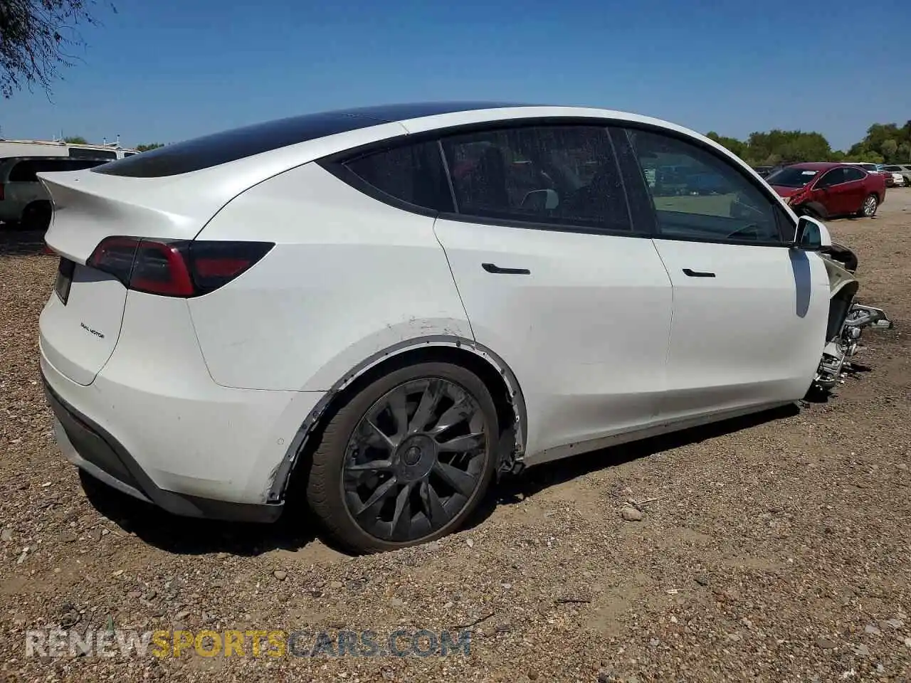 3 Photograph of a damaged car 7SAYGDEE6NA010454 TESLA MODEL Y 2022
