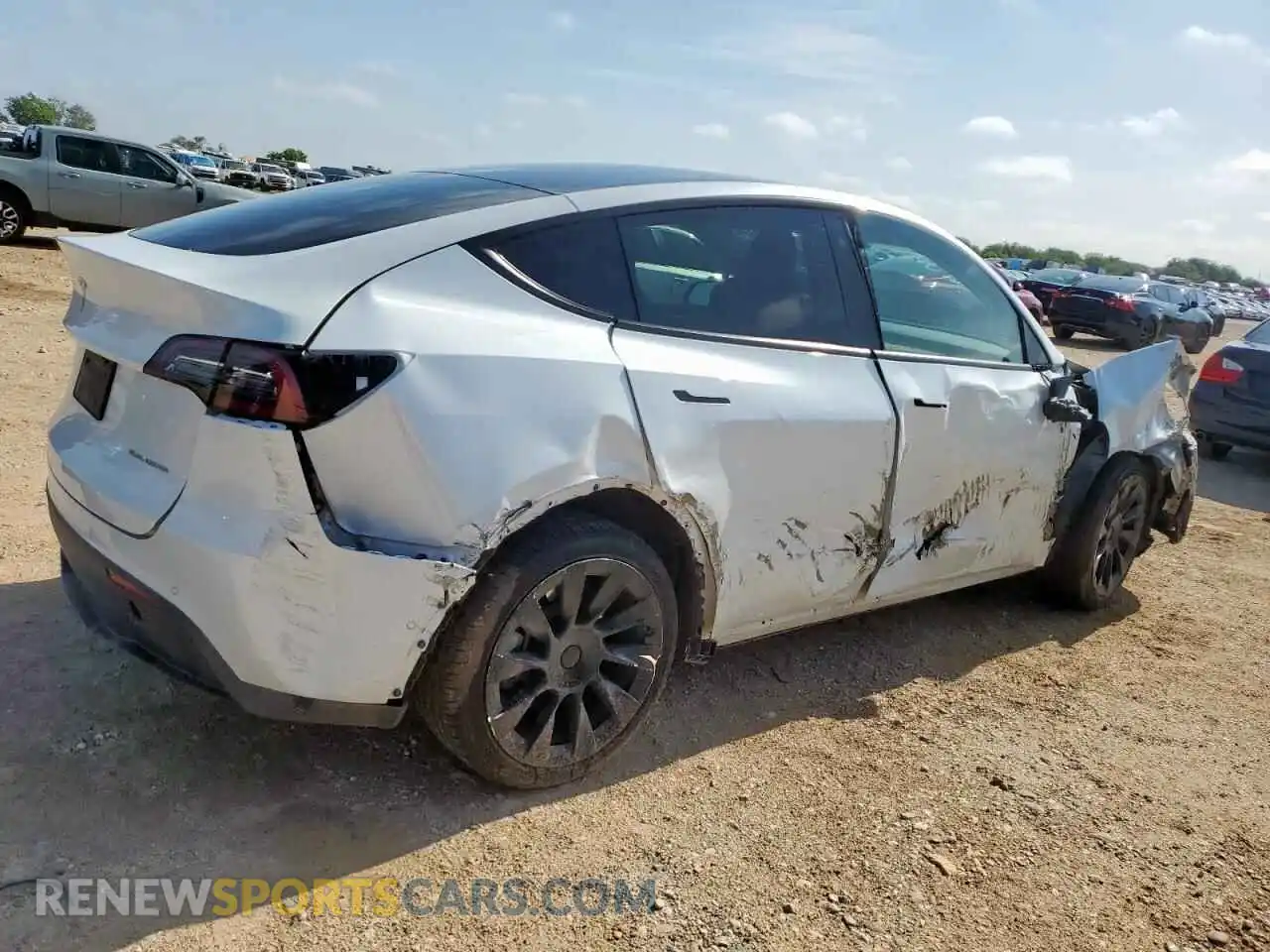 3 Photograph of a damaged car 7SAYGDEE6NA020675 TESLA MODEL Y 2022