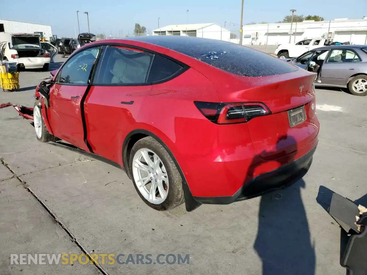 3 Photograph of a damaged car 7SAYGDEE6NF317559 TESLA MODEL Y 2022