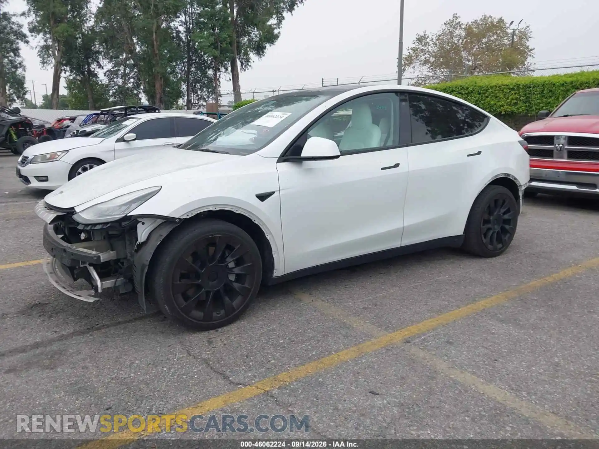 2 Photograph of a damaged car 7SAYGDEE6NF328352 TESLA MODEL Y 2022