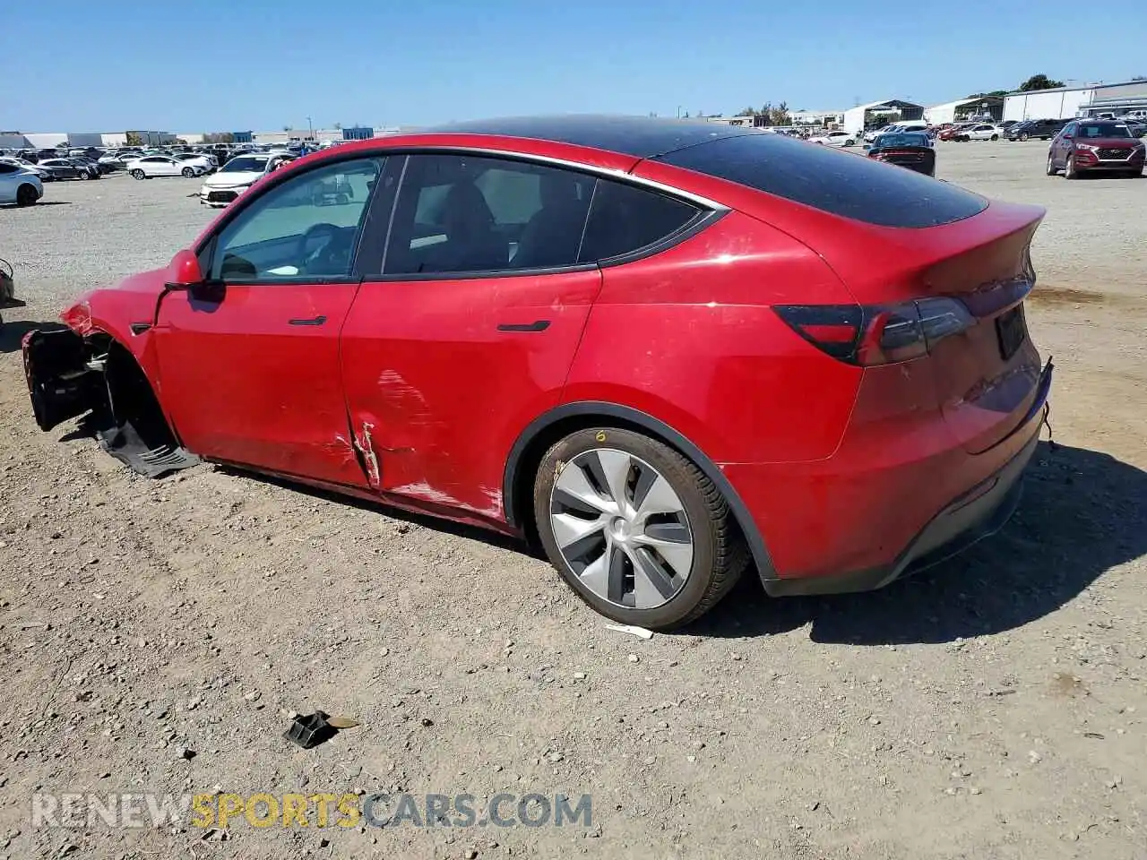 2 Photograph of a damaged car 7SAYGDEE6NF342154 TESLA MODEL Y 2022