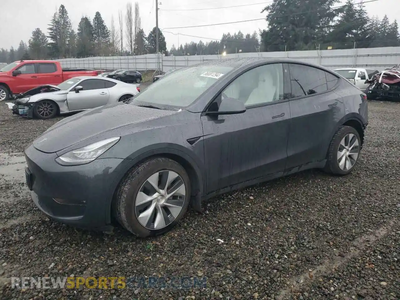 1 Photograph of a damaged car 7SAYGDEE6NF343451 TESLA MODEL Y 2022