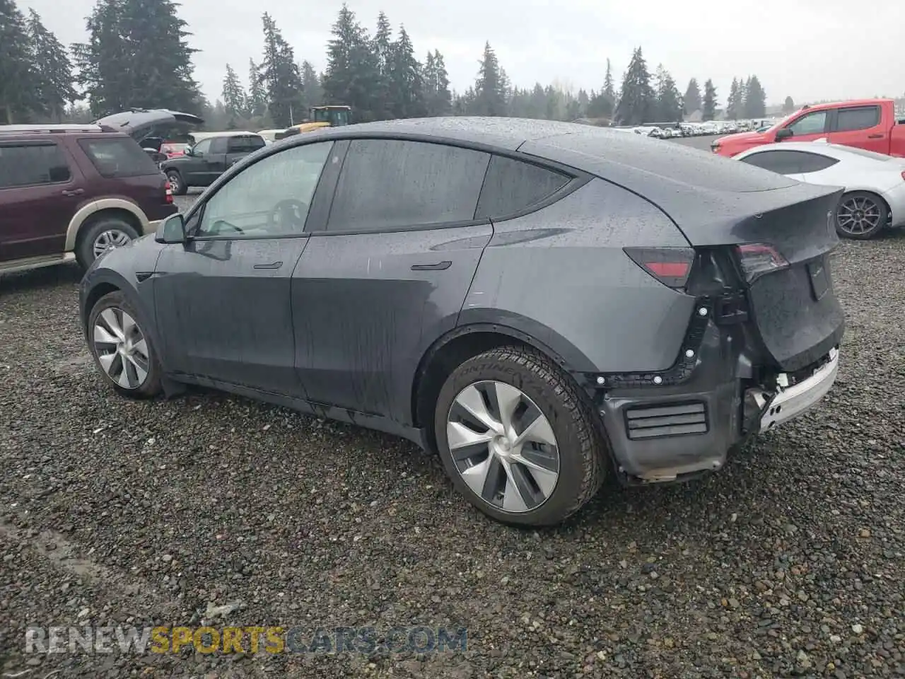 2 Photograph of a damaged car 7SAYGDEE6NF343451 TESLA MODEL Y 2022