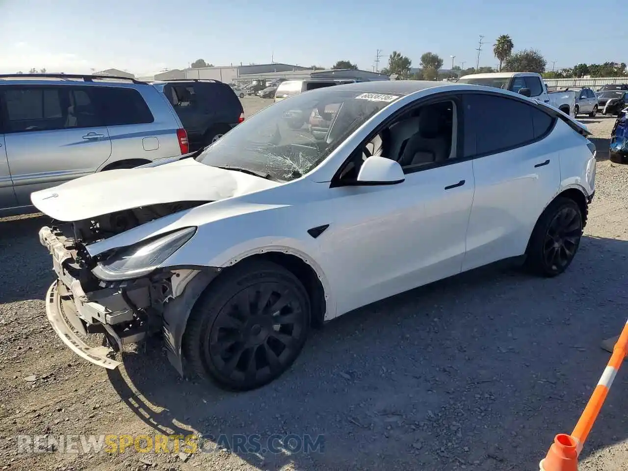 1 Photograph of a damaged car 7SAYGDEE6NF345121 TESLA MODEL Y 2022