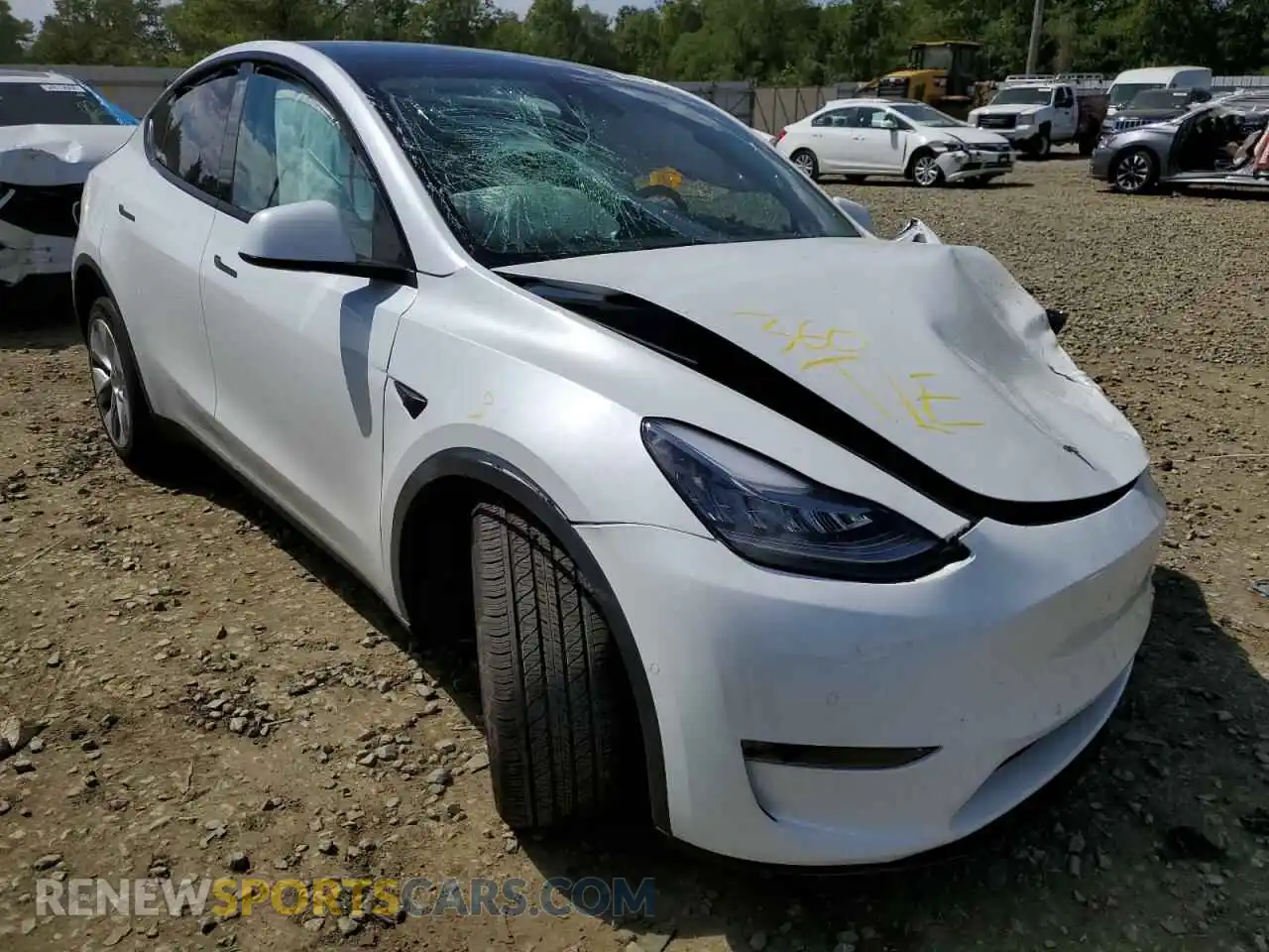 1 Photograph of a damaged car 7SAYGDEE6NF364915 TESLA MODEL Y 2022
