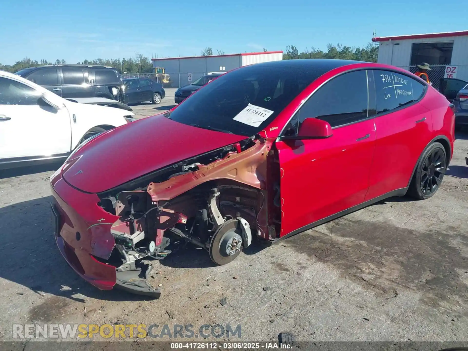 2 Фотография поврежденного автомобиля 7SAYGDEE6NF386817 TESLA MODEL Y 2022