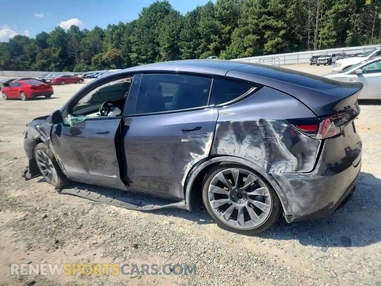 2 Фотография поврежденного автомобиля 7SAYGDEE6NF420481 TESLA MODEL Y 2022