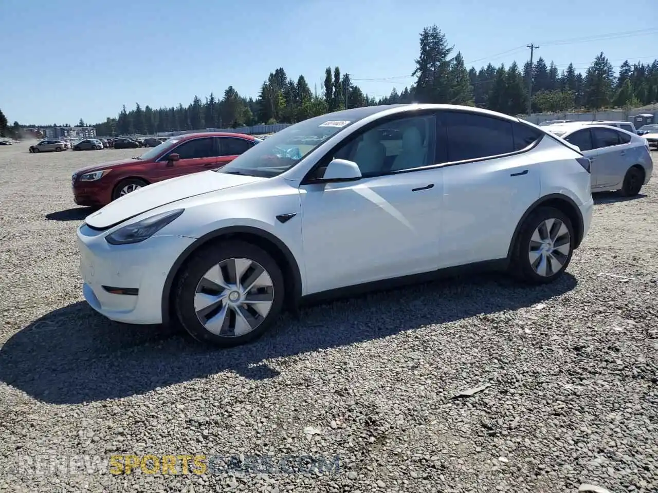 1 Photograph of a damaged car 7SAYGDEE6NF437720 TESLA MODEL Y 2022