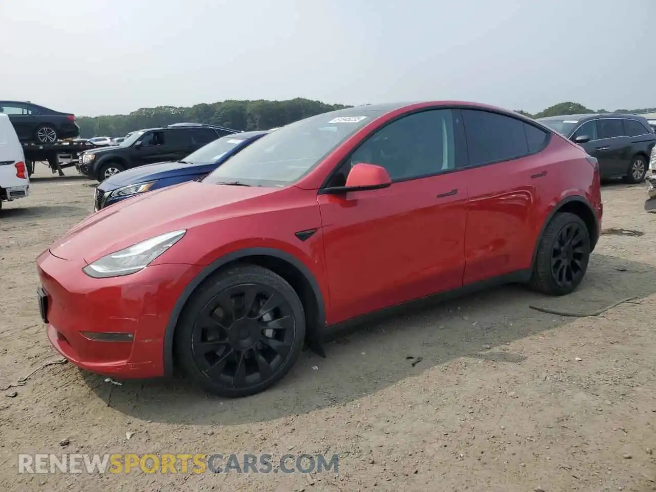 1 Photograph of a damaged car 7SAYGDEE6NF437832 TESLA MODEL Y 2022