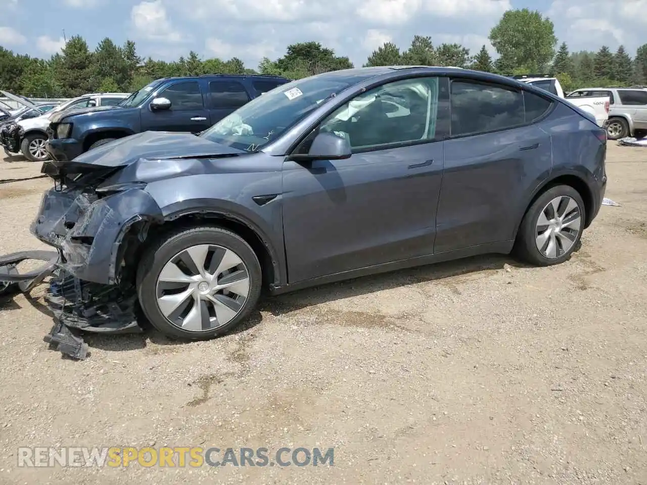 1 Photograph of a damaged car 7SAYGDEE6NF438544 TESLA MODEL Y 2022
