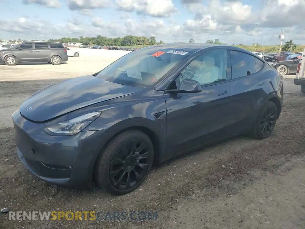 1 Photograph of a damaged car 7SAYGDEE6NF446319 TESLA MODEL Y 2022