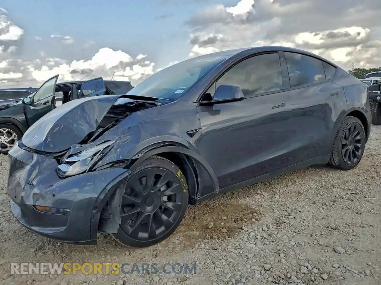 1 Photograph of a damaged car 7SAYGDEE6NF446921 TESLA MODEL Y 2022