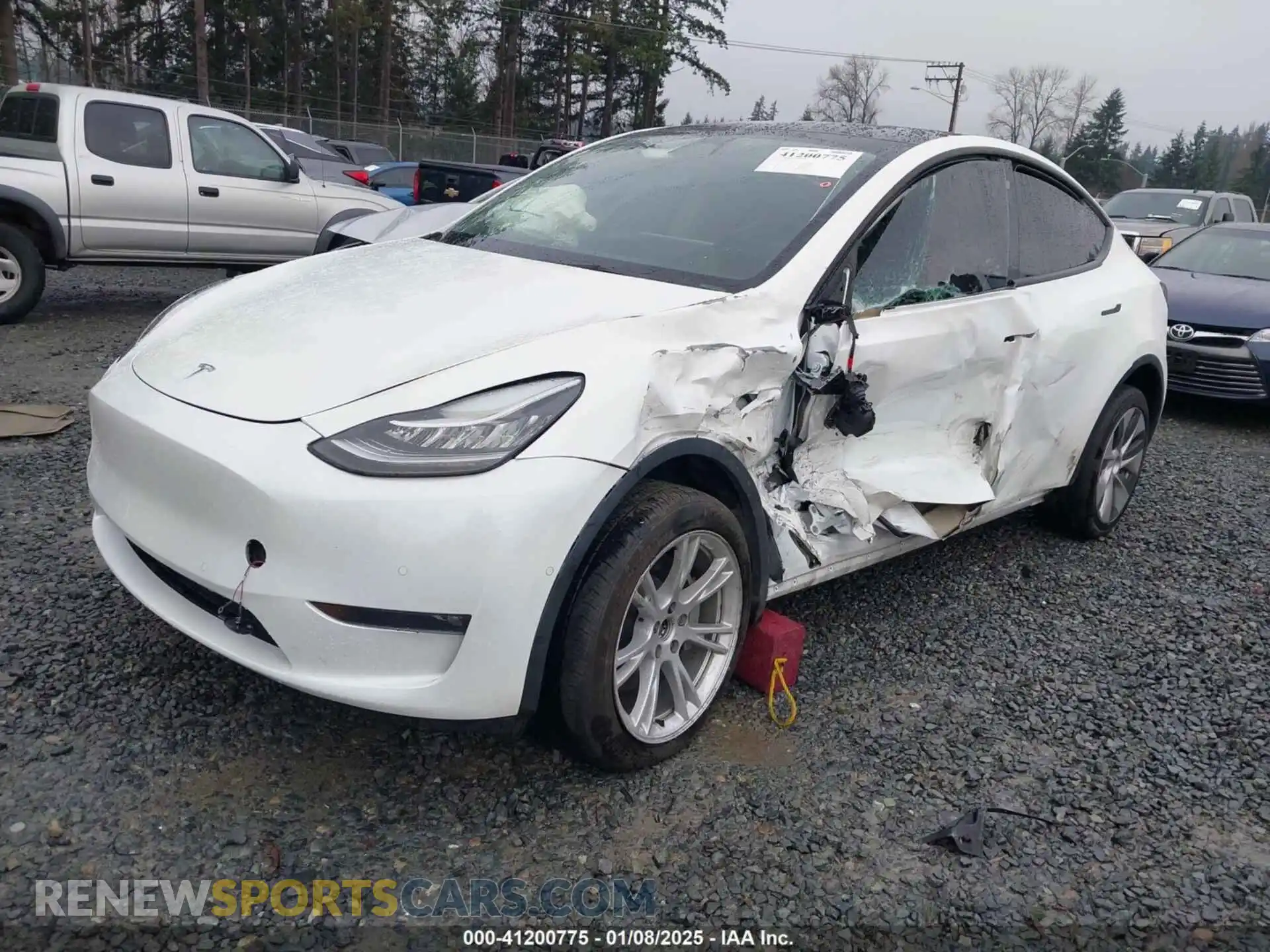 2 Photograph of a damaged car 7SAYGDEE6NF451259 TESLA MODEL Y 2022