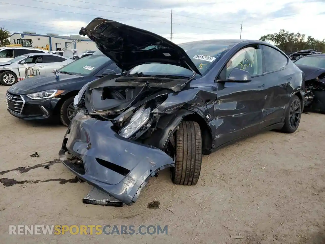 1 Photograph of a damaged car 7SAYGDEE6NF480499 TESLA MODEL Y 2022