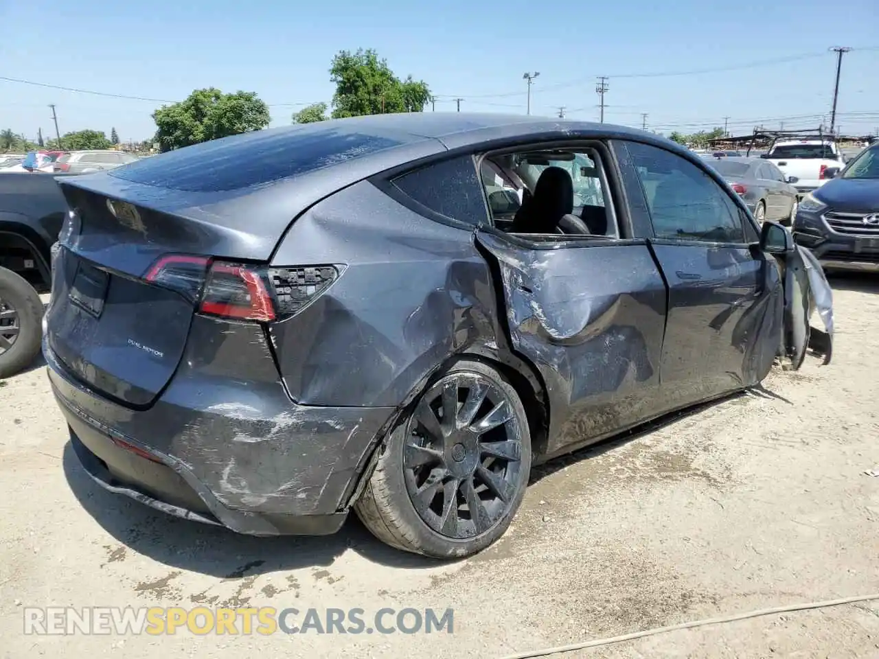 3 Photograph of a damaged car 7SAYGDEE6NF556304 TESLA MODEL Y 2022