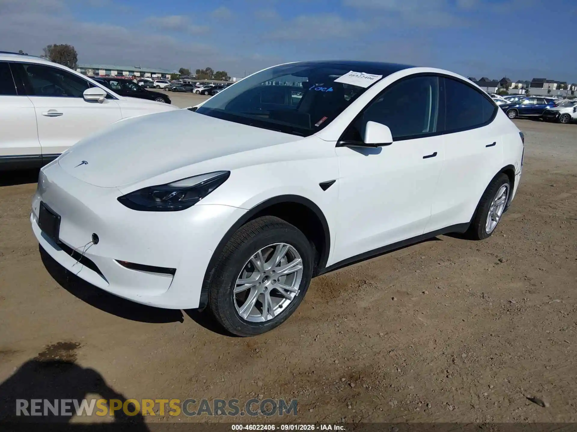 2 Фотография поврежденного автомобиля 7SAYGDEE6NF557887 TESLA MODEL Y 2022