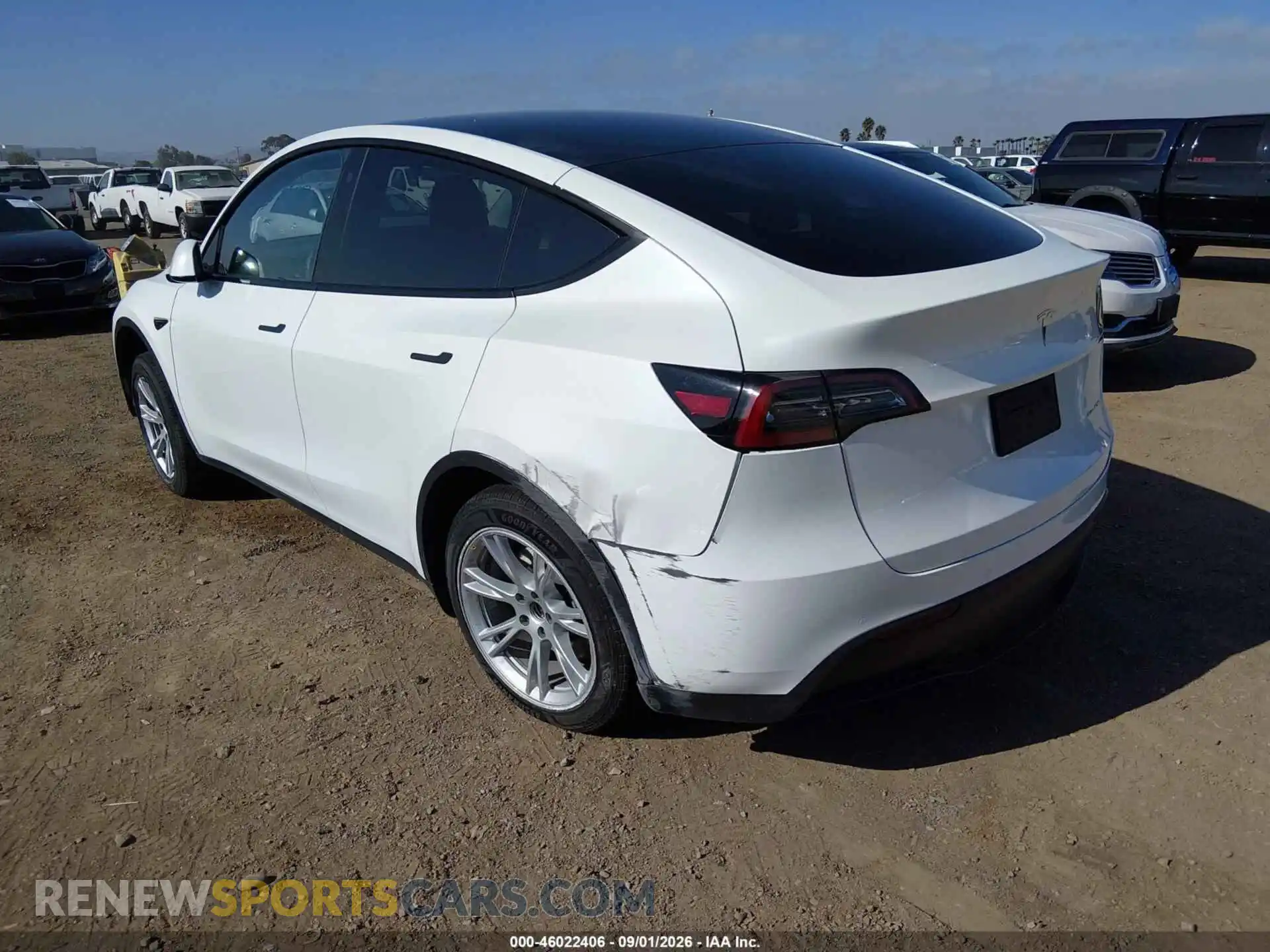 3 Фотография поврежденного автомобиля 7SAYGDEE6NF557887 TESLA MODEL Y 2022
