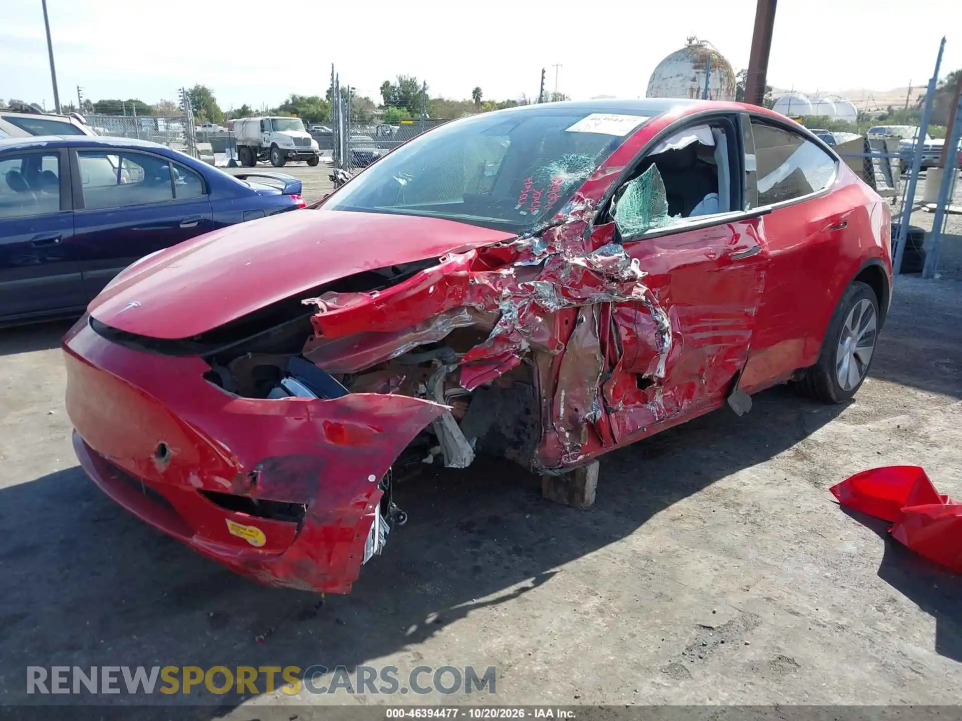 2 Photograph of a damaged car 7SAYGDEE6NF570493 TESLA MODEL Y 2022