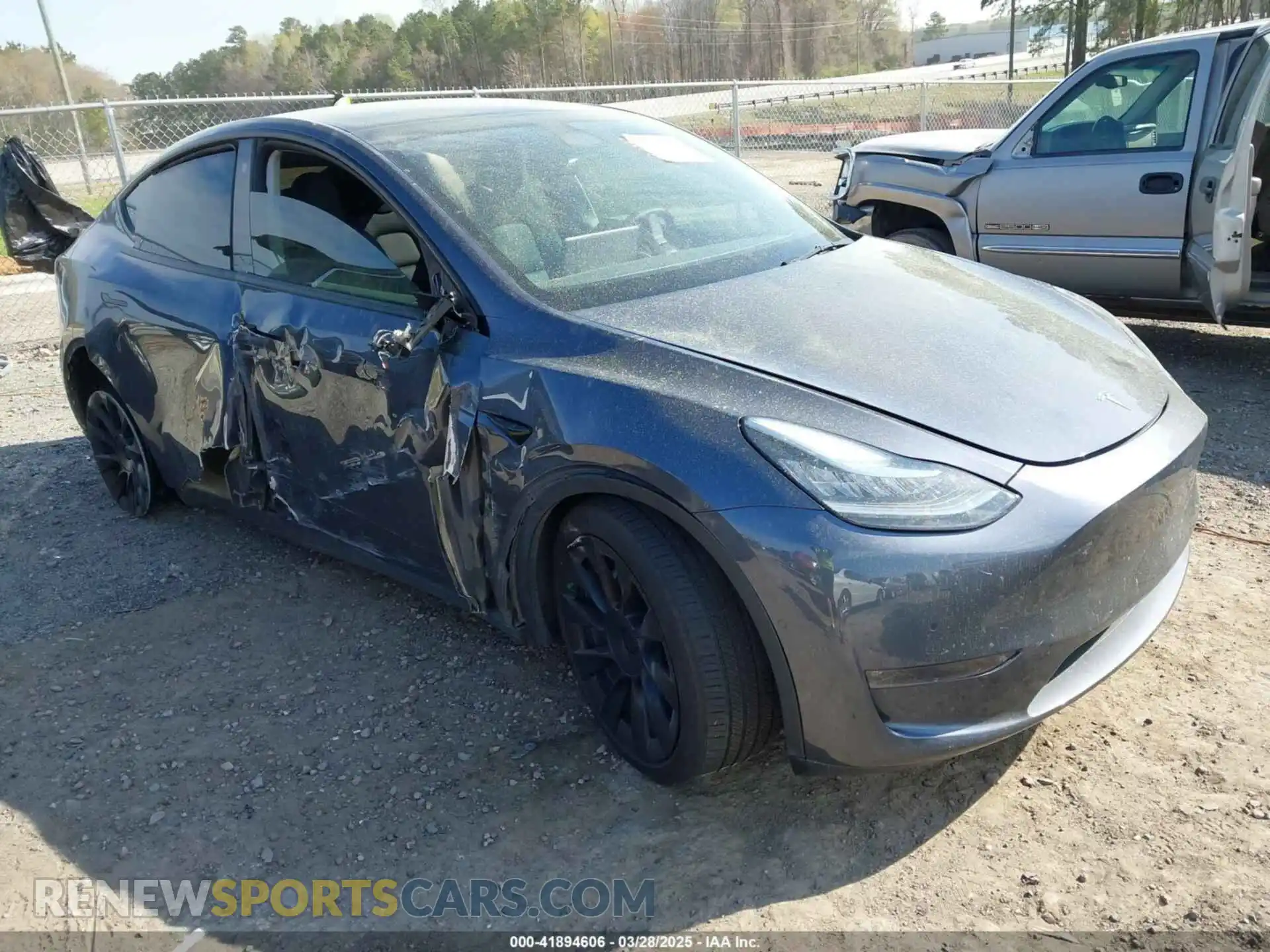 1 Photograph of a damaged car 7SAYGDEE7NA006476 TESLA MODEL Y 2022