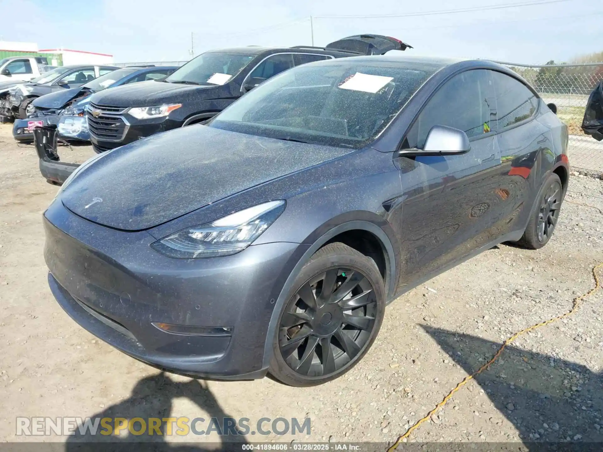 2 Photograph of a damaged car 7SAYGDEE7NA006476 TESLA MODEL Y 2022