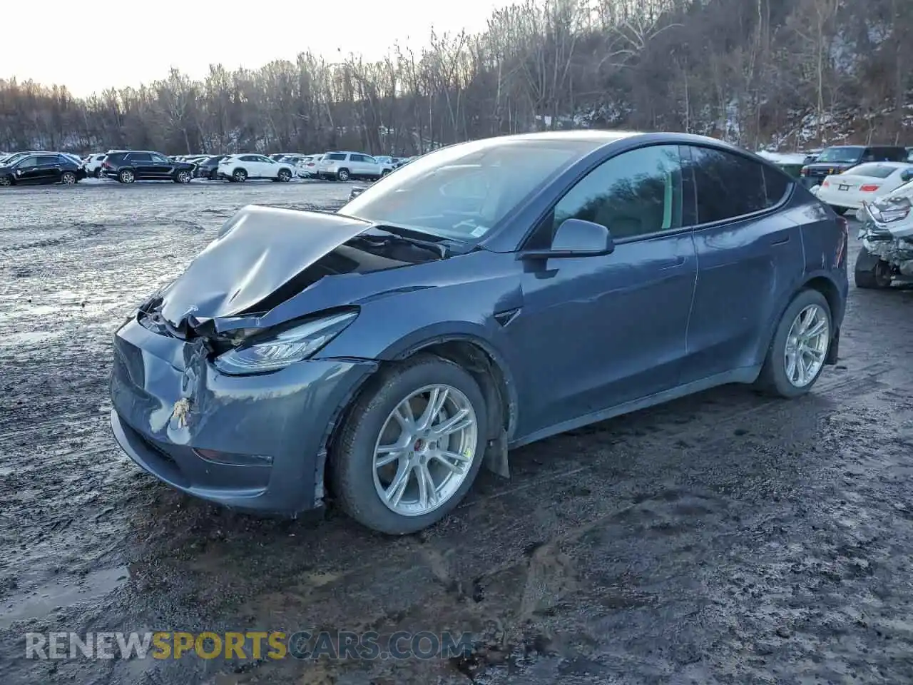 1 Photograph of a damaged car 7SAYGDEE7NA010253 TESLA MODEL Y 2022