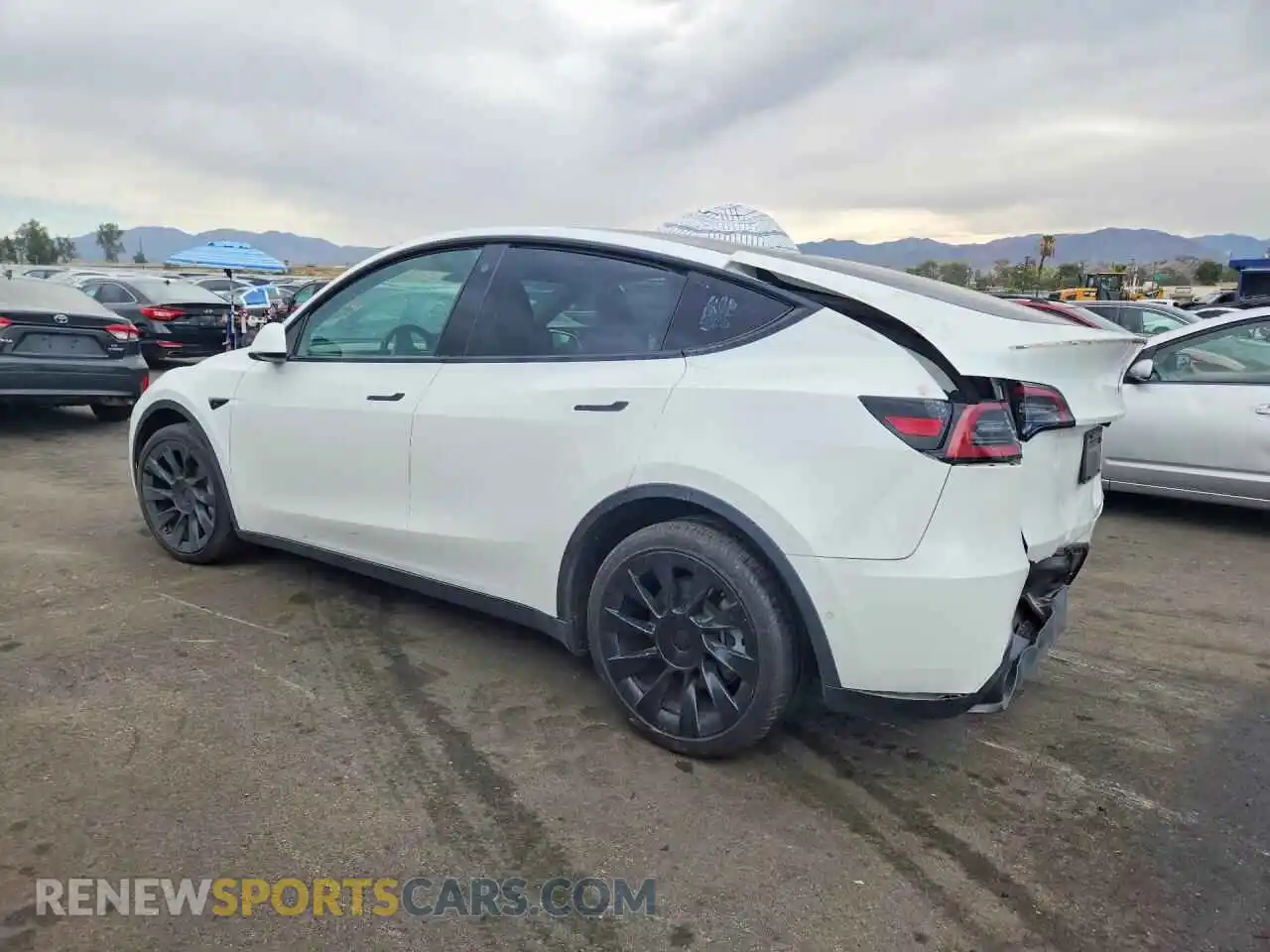 2 fotografías del automóvil dañado 7SAYGDEE7NA010804 TESLA MODEL Y 2022