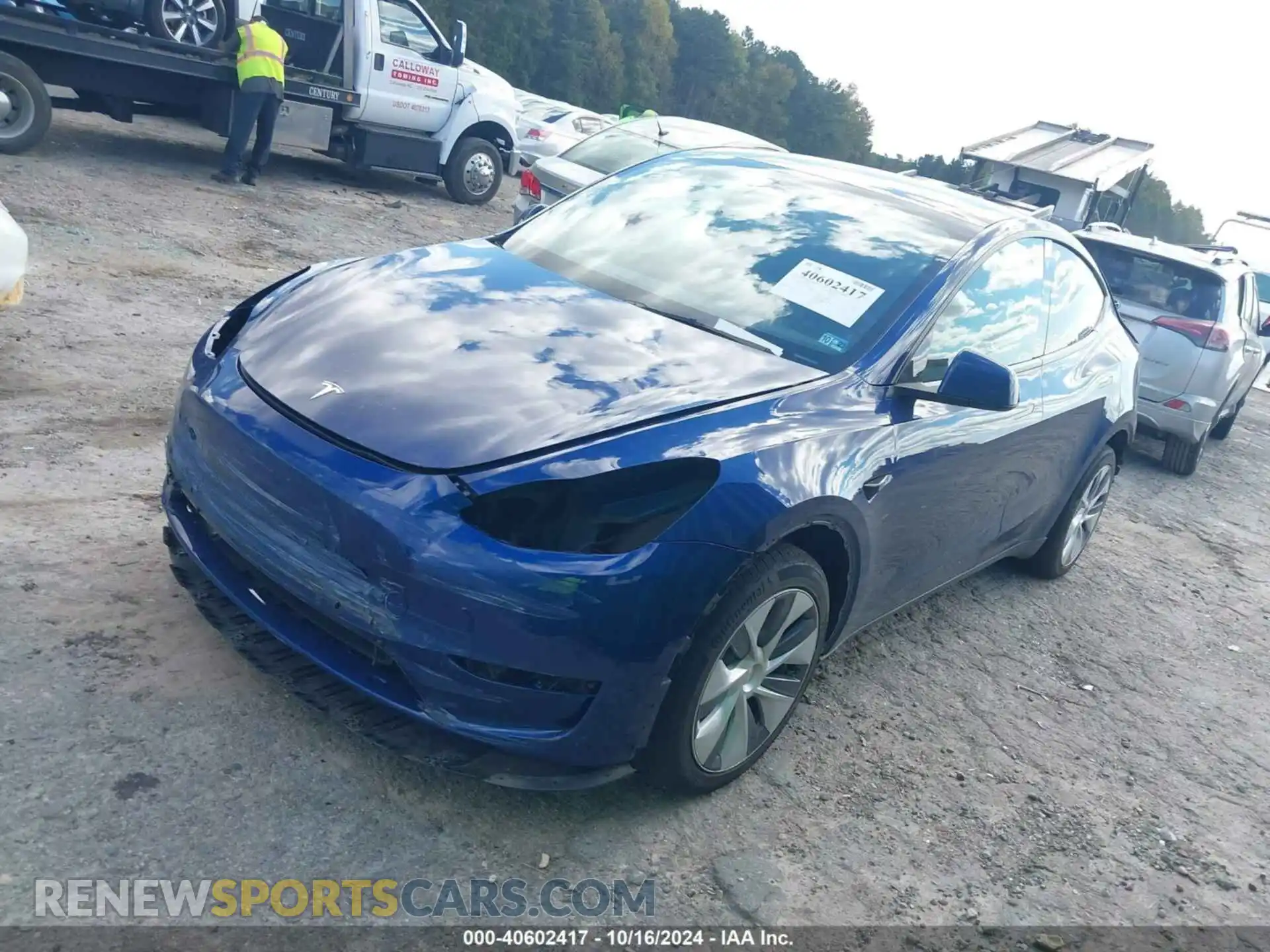 2 Photograph of a damaged car 7SAYGDEE7NA015162 TESLA MODEL Y 2022