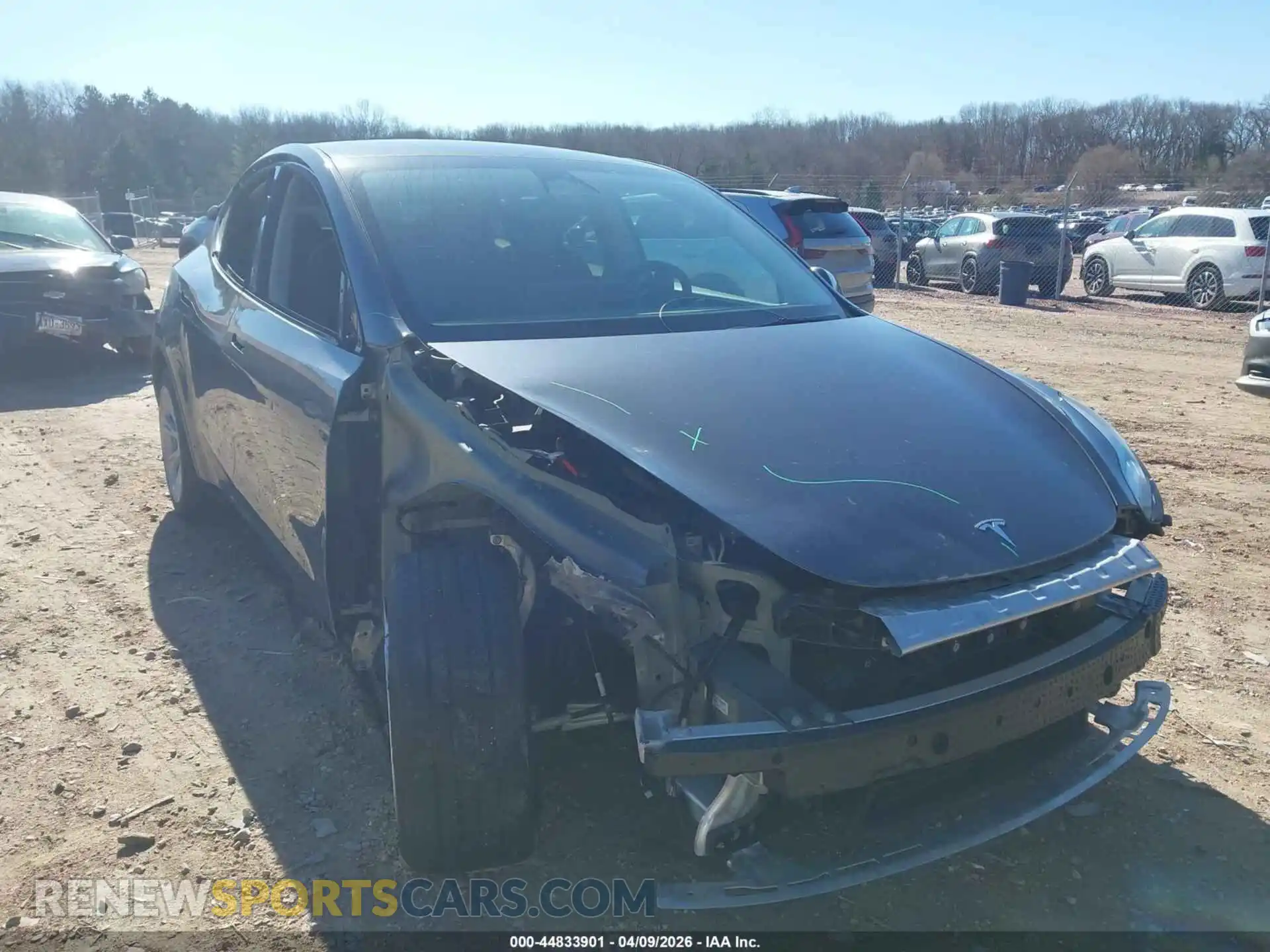 1 Photograph of a damaged car 7SAYGDEE7NA021818 TESLA MODEL Y 2022