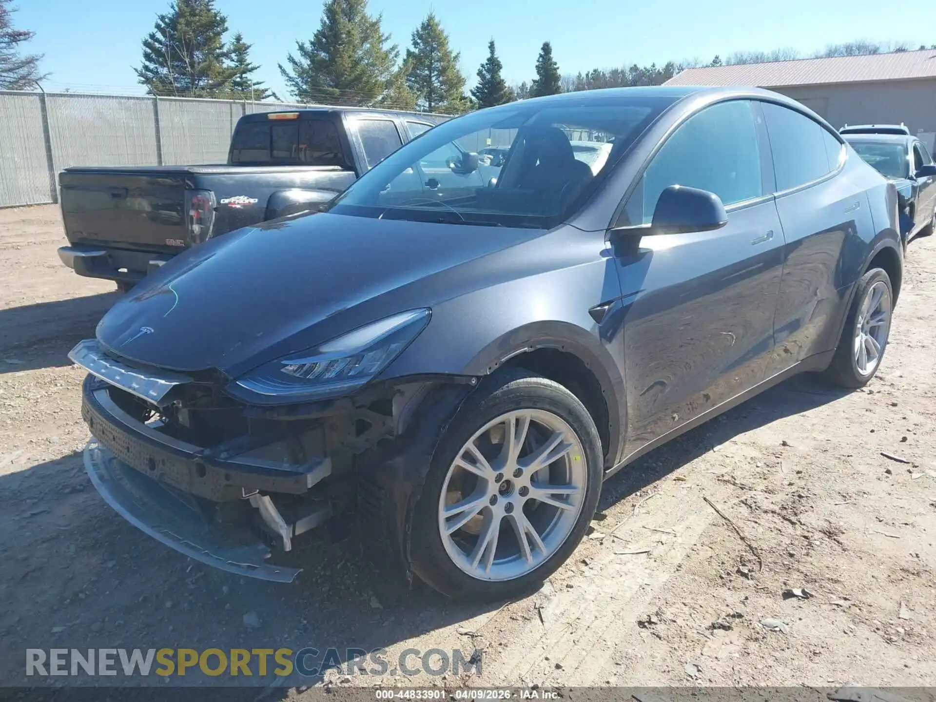 2 Photograph of a damaged car 7SAYGDEE7NA021818 TESLA MODEL Y 2022
