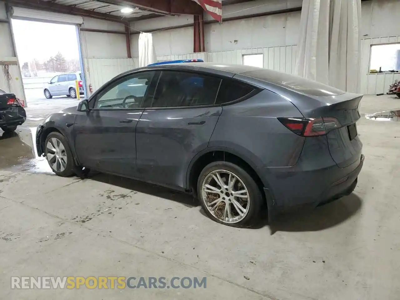2 Photograph of a damaged car 7SAYGDEE7NA022452 TESLA MODEL Y 2022