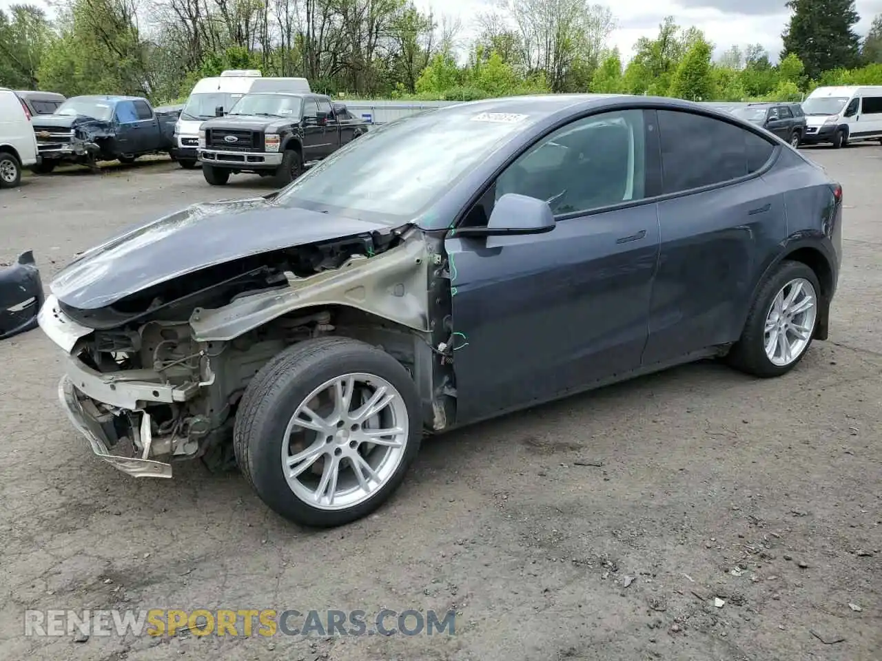1 Photograph of a damaged car 7SAYGDEE7NF315691 TESLA MODEL Y 2022