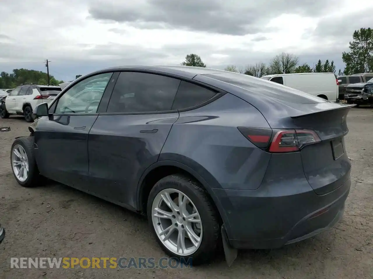 2 Photograph of a damaged car 7SAYGDEE7NF315691 TESLA MODEL Y 2022
