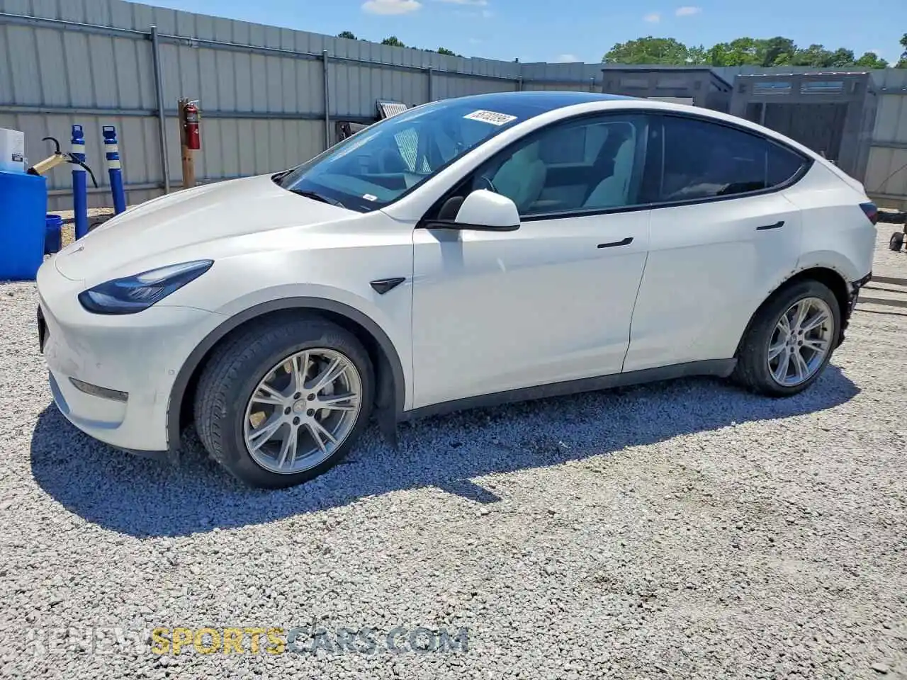 1 Photograph of a damaged car 7SAYGDEE7NF327839 TESLA MODEL Y 2022